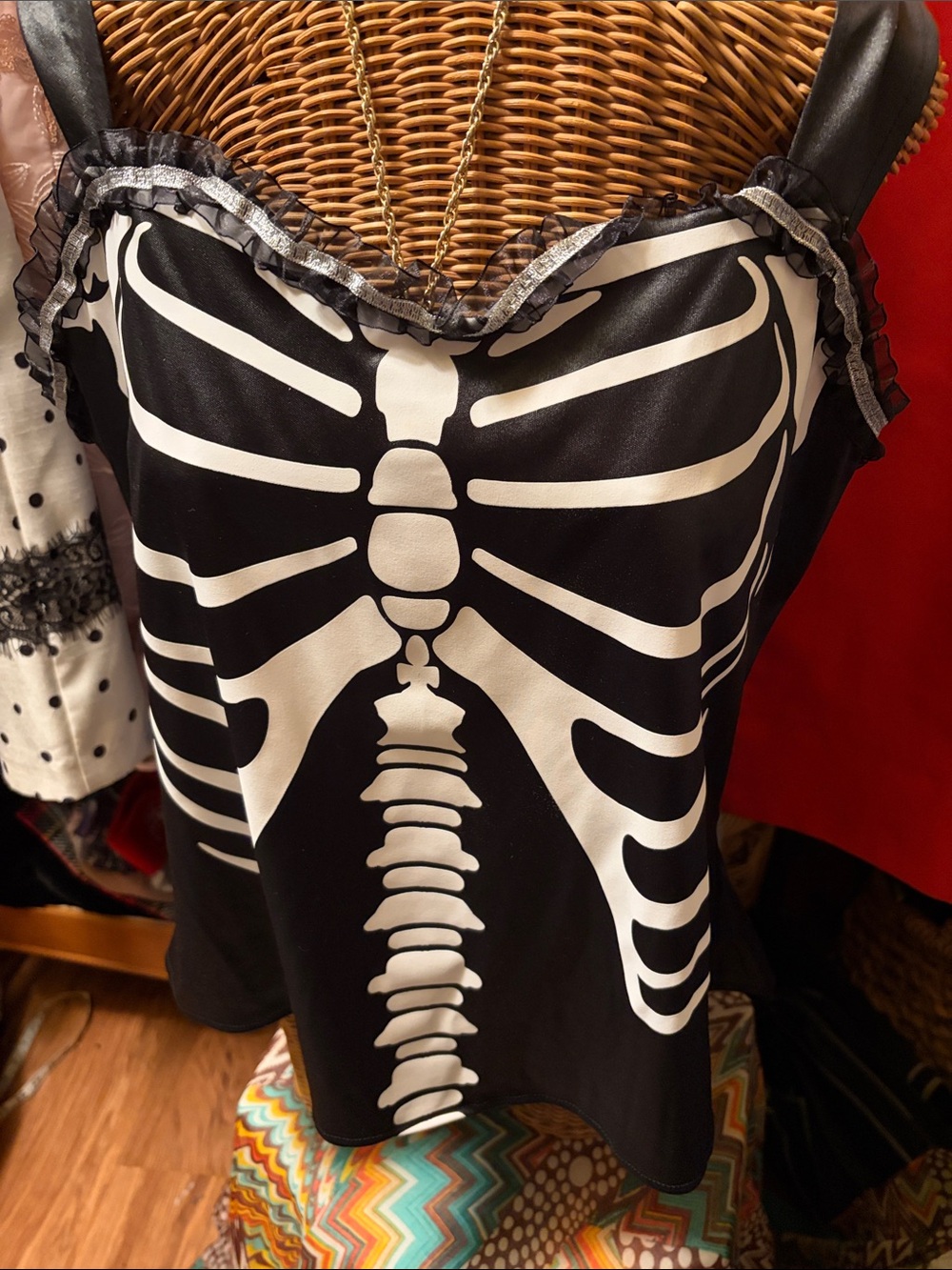 Black Butterly Skeleton-Print Women's Camisole - Women's Intimates & Sleepwear
